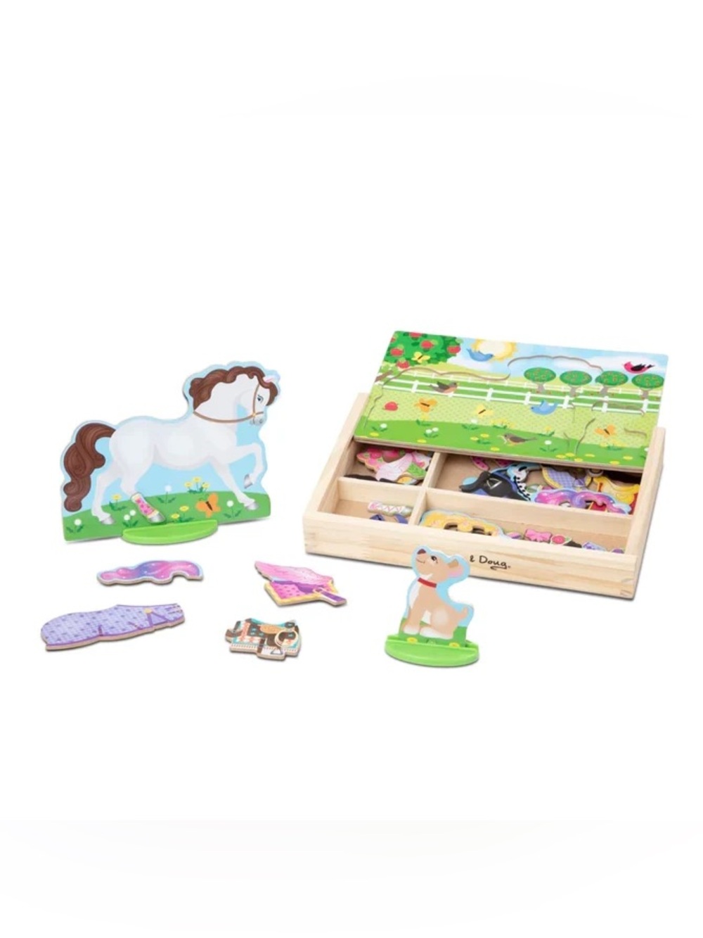 Melissa & Doug Magnetic Wooden Show Horse Dress Up Play Set